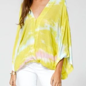Young Fabulous & Broke Tia Top in Zest Ripple NWOT